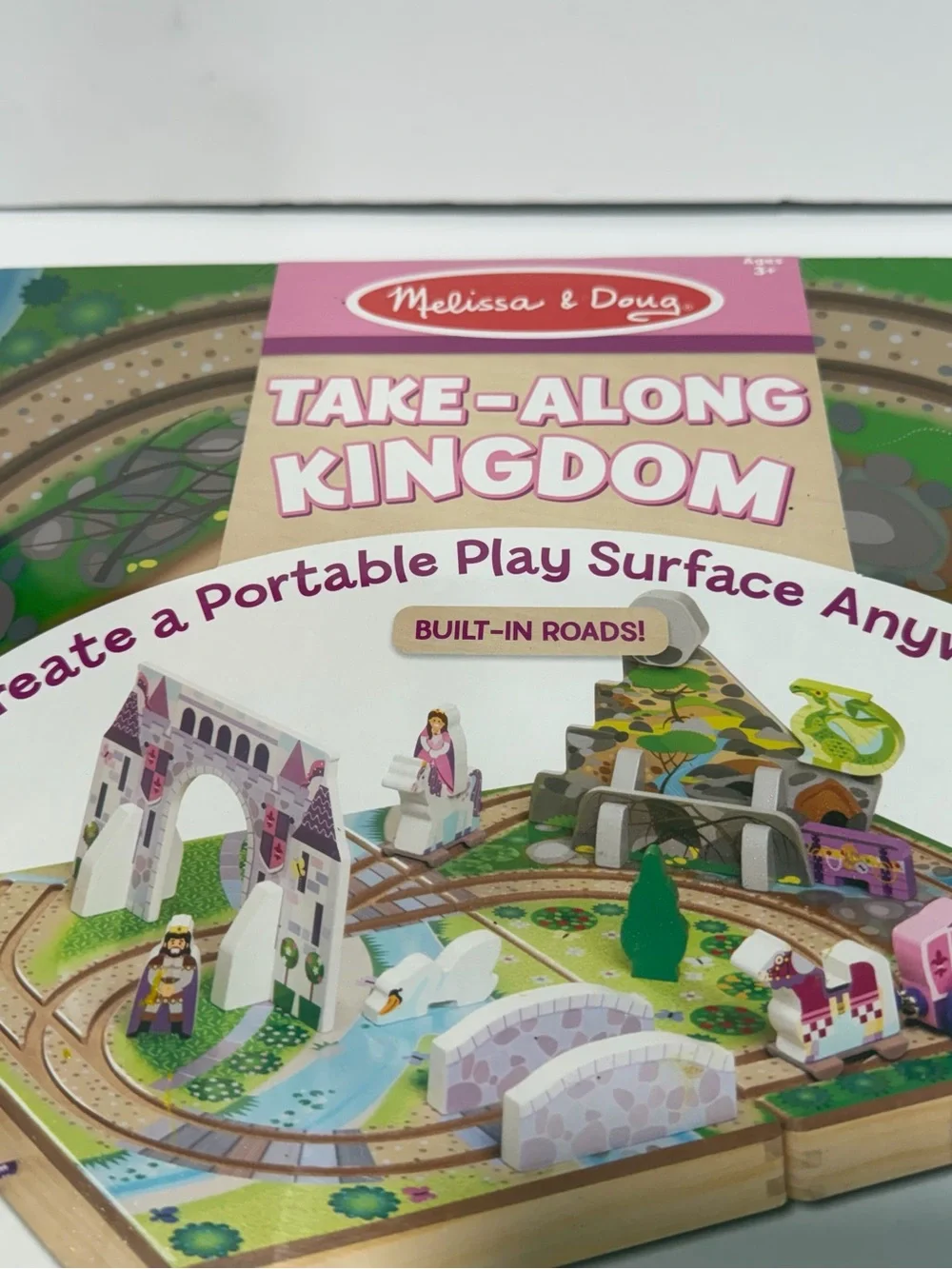 Melissa & Doug Take-Along Kingdom Playset - Pink, Green, Purple